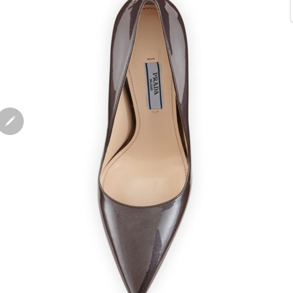 Prada Patent Leather Point-Toe Pump metallic Brown - Picture 2 of 13
